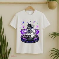 Astronaut Psychedelic Music Dj Psytrance Techno Edm Festival T-Shirt thumb 2