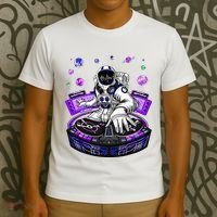 Astronaut Psychedelic Music Dj Psytrance Techno Edm Festival T-Shirt thumb 3