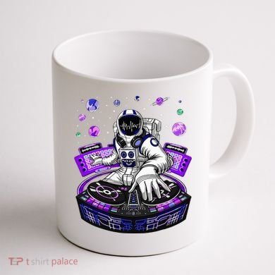 Astronaut Psychedelic Music Dj Psytrance Techno Edm Festival Coffee Mug back
