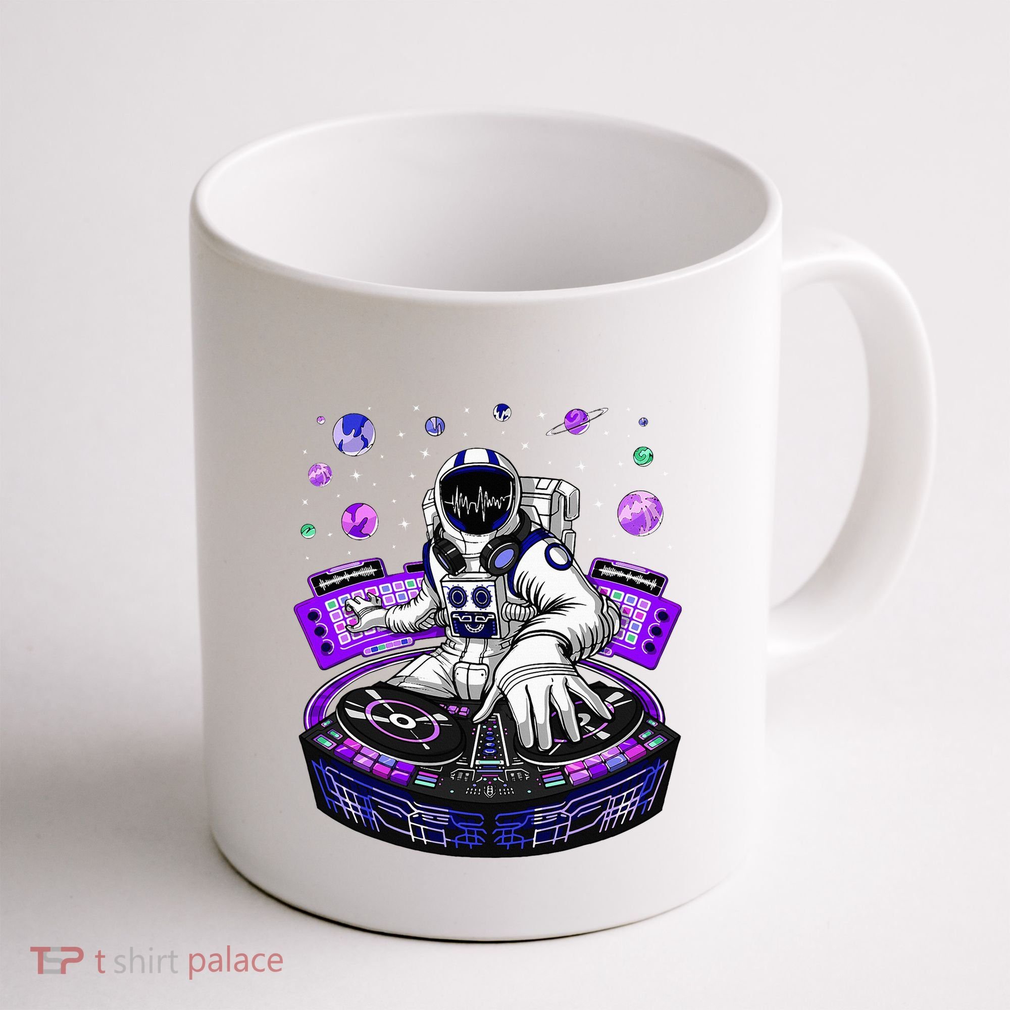 Astronaut Psychedelic Music Dj Psytrance Techno Edm Festival Coffee Mug