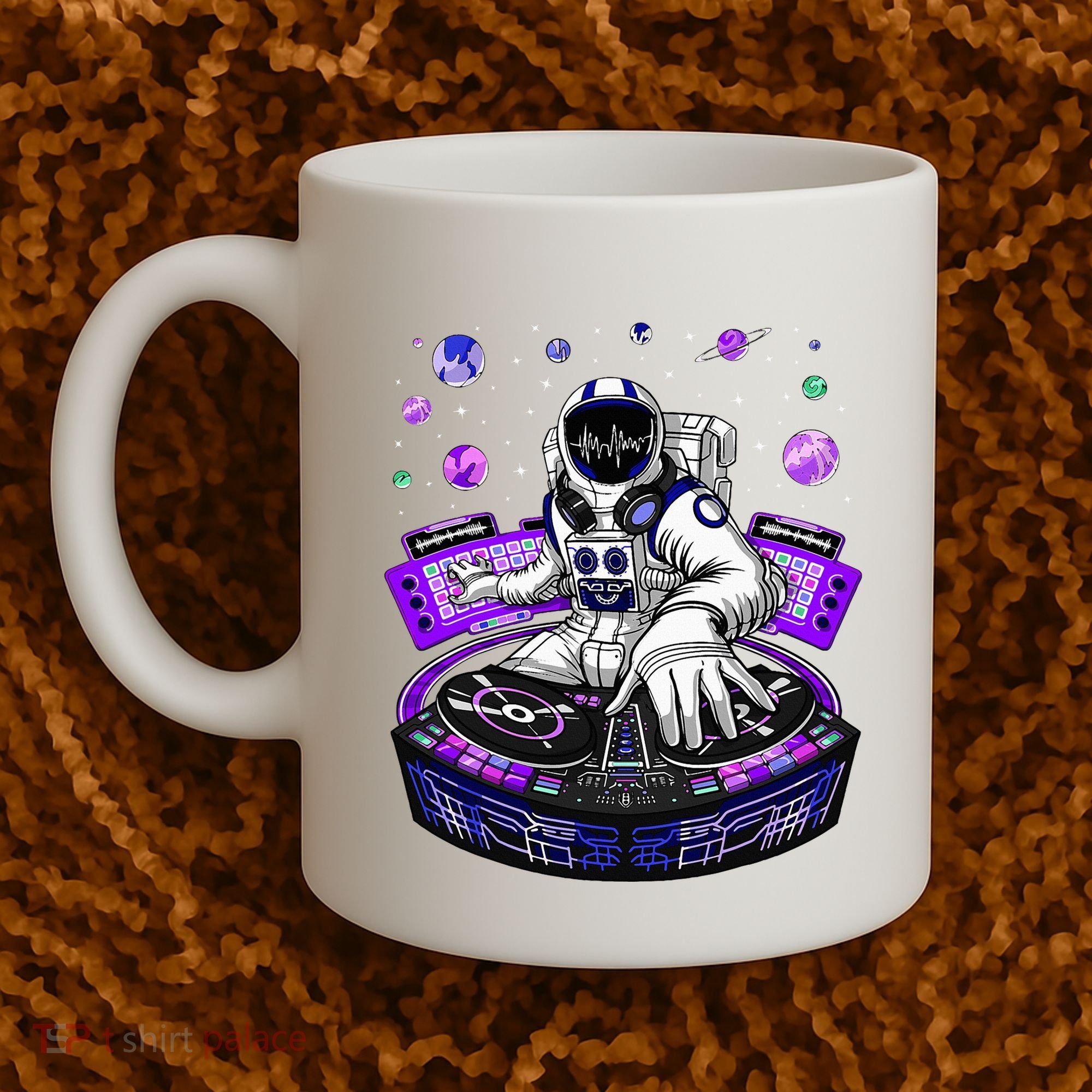 Astronaut Psychedelic Music Dj Psytrance Techno Edm Festival Coffee Mug