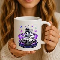 Astronaut Psychedelic Music Dj Psytrance Techno Edm Festival Coffee Mug thumb 3