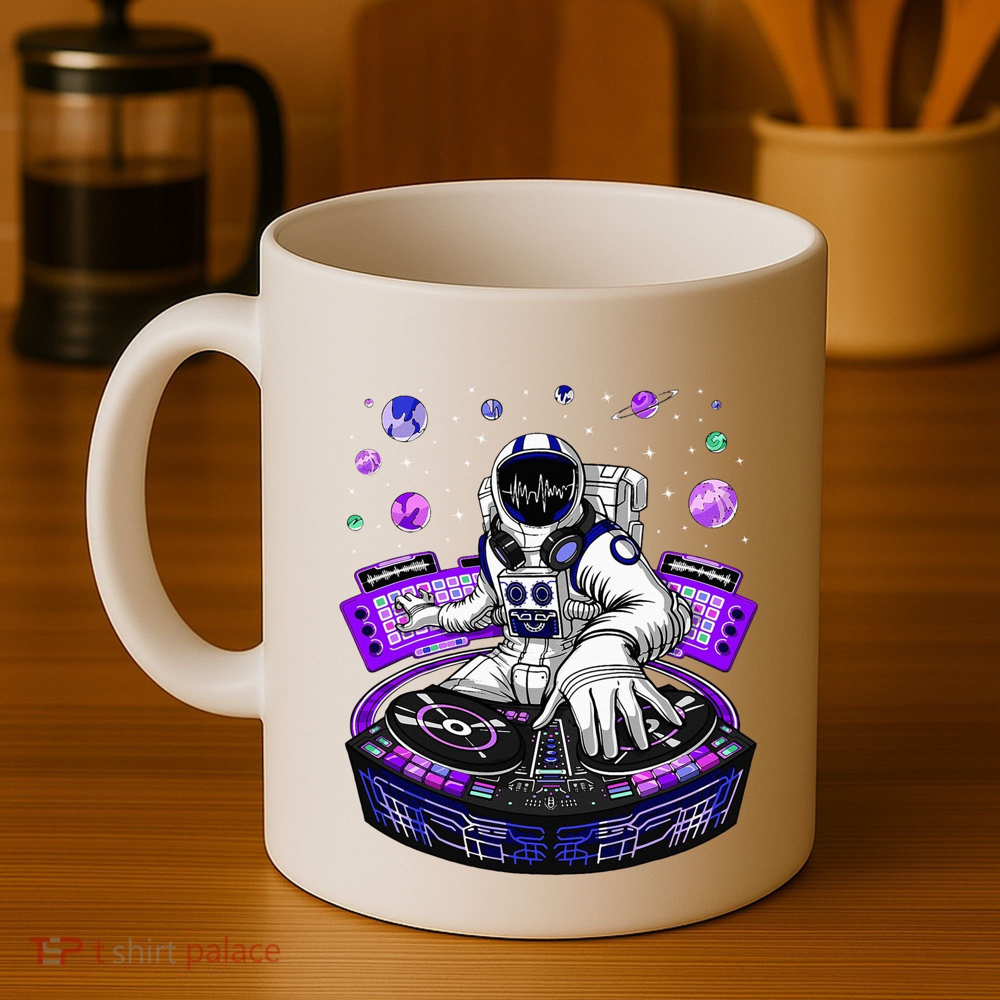 Astronaut Psychedelic Music Dj Psytrance Techno Edm Festival Coffee Mug