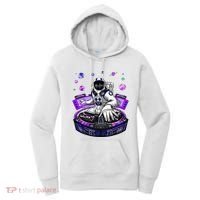 Astronaut Psychedelic Music Dj Psytrance Techno Edm Festival Women's Hoodie thumb 0