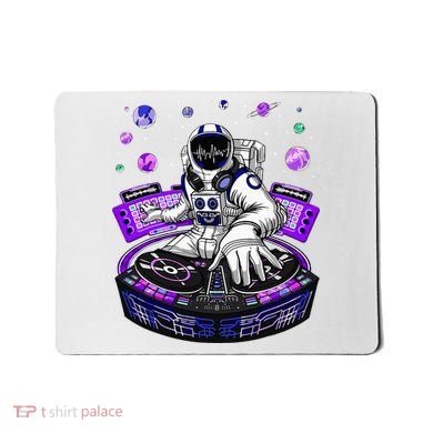 Astronaut Psychedelic Music Dj Psytrance Techno Edm Festival Mousepad