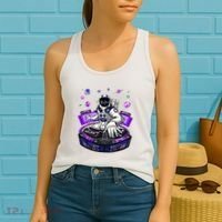 Astronaut Psychedelic Music Dj Psytrance Techno Edm Festival Women's Tank Top thumb 2