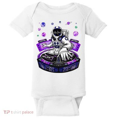 Astronaut Psychedelic Music Dj Psytrance Techno Edm Festival Baby Bodysuit