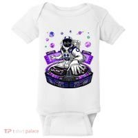 Astronaut Psychedelic Music Dj Psytrance Techno Edm Festival Baby Bodysuit thumb 0