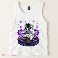 Astronaut Psychedelic Music Dj Psytrance Techno Edm Festival Tank Top thumb 2