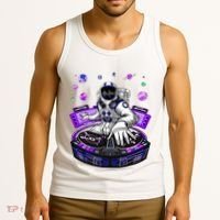 Astronaut Psychedelic Music Dj Psytrance Techno Edm Festival Tank Top thumb 3