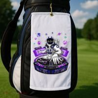 Astronaut Psychedelic Music Dj Psytrance Techno Edm Festival Golf Towel thumb 2