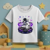 Astronaut Psychedelic Music Dj Psytrance Techno Edm Festival Toddler T-Shirt thumb 3