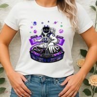 Astronaut Psychedelic Music Dj Psytrance Techno Edm Festival Women's T-Shirt thumb 2