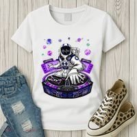 Astronaut Psychedelic Music Dj Psytrance Techno Edm Festival Women's T-Shirt thumb 3