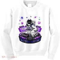 Astronaut Psychedelic Music Dj Psytrance Techno Edm Festival Kids Sweatshirt thumb 0