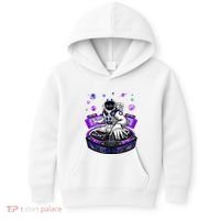 Astronaut Psychedelic Music Dj Psytrance Techno Edm Festival Kids Hoodie thumb 0