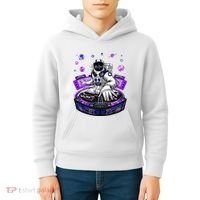 Astronaut Psychedelic Music Dj Psytrance Techno Edm Festival Kids Hoodie thumb 4
