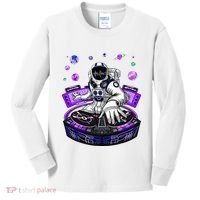 Astronaut Psychedelic Music Dj Psytrance Techno Edm Festival Kids Long Sleeve Shirt thumb 0