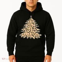 Animal Print Minimalist Christmas Tree Hoodie thumb 2