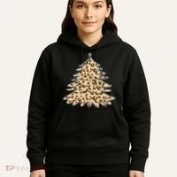 Animal Print Minimalist Christmas Tree Hoodie thumb 5
