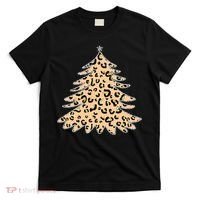 Animal Print Minimalist Christmas Tree T-Shirt thumb 0