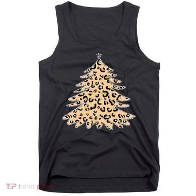 Animal Print Minimalist Christmas Tree Tank Top
