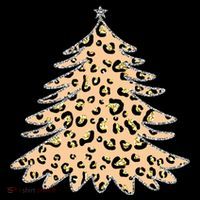 Animal Print Minimalist Christmas Tree Tank Top thumb 6