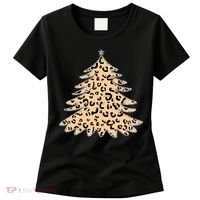 Animal Print Minimalist Christmas Tree Women's T-Shirt thumb 0