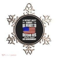 A Patriot Must Always Be Ready To Defend His County Against His Government Ornament thumb 0