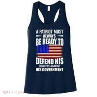 A Patriot Must Always Be Ready To Defend His County Against His Government Women's Tank Top thumb 0