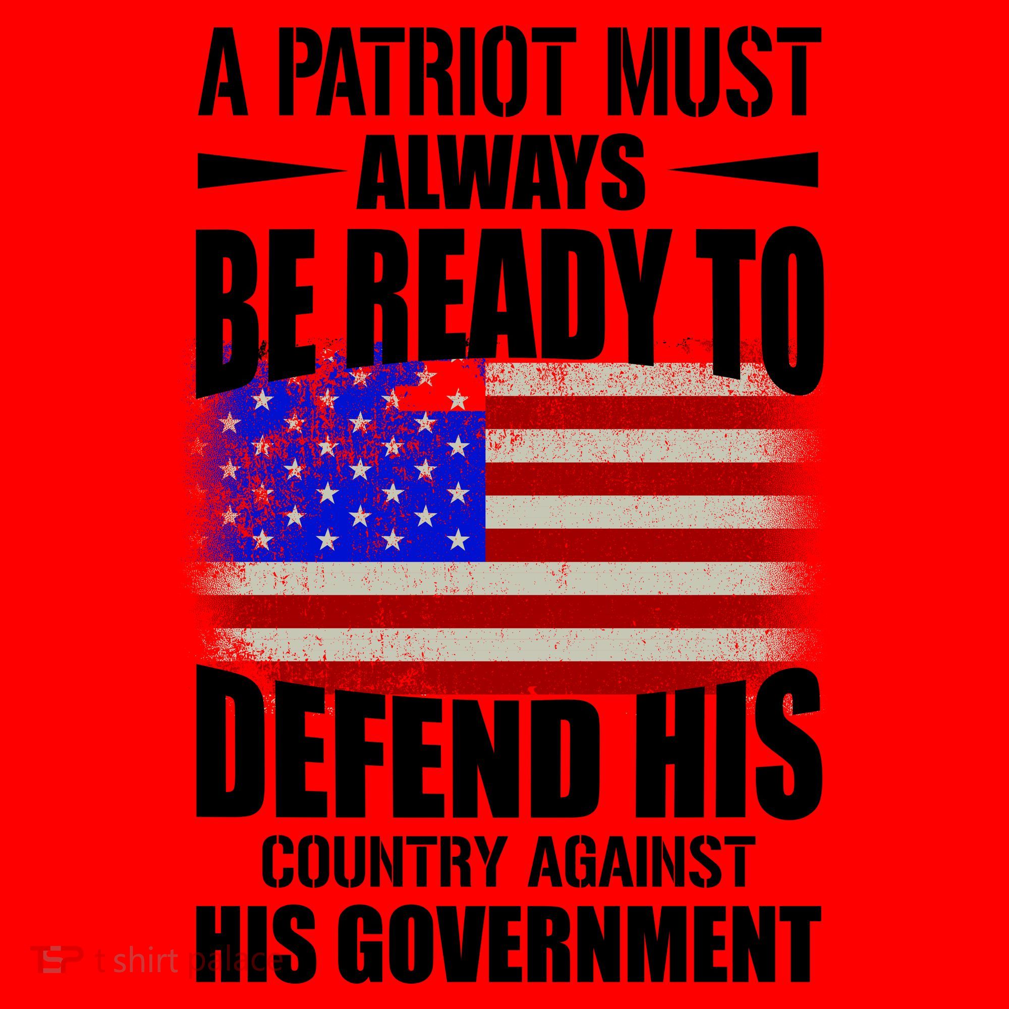 A Patriot Must Always Be Ready To Defend His County Against His Government Santa Hat