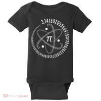 Atom Pi Math Science STEM Gift 3.14 Pi Day Baby Bodysuit thumb 0