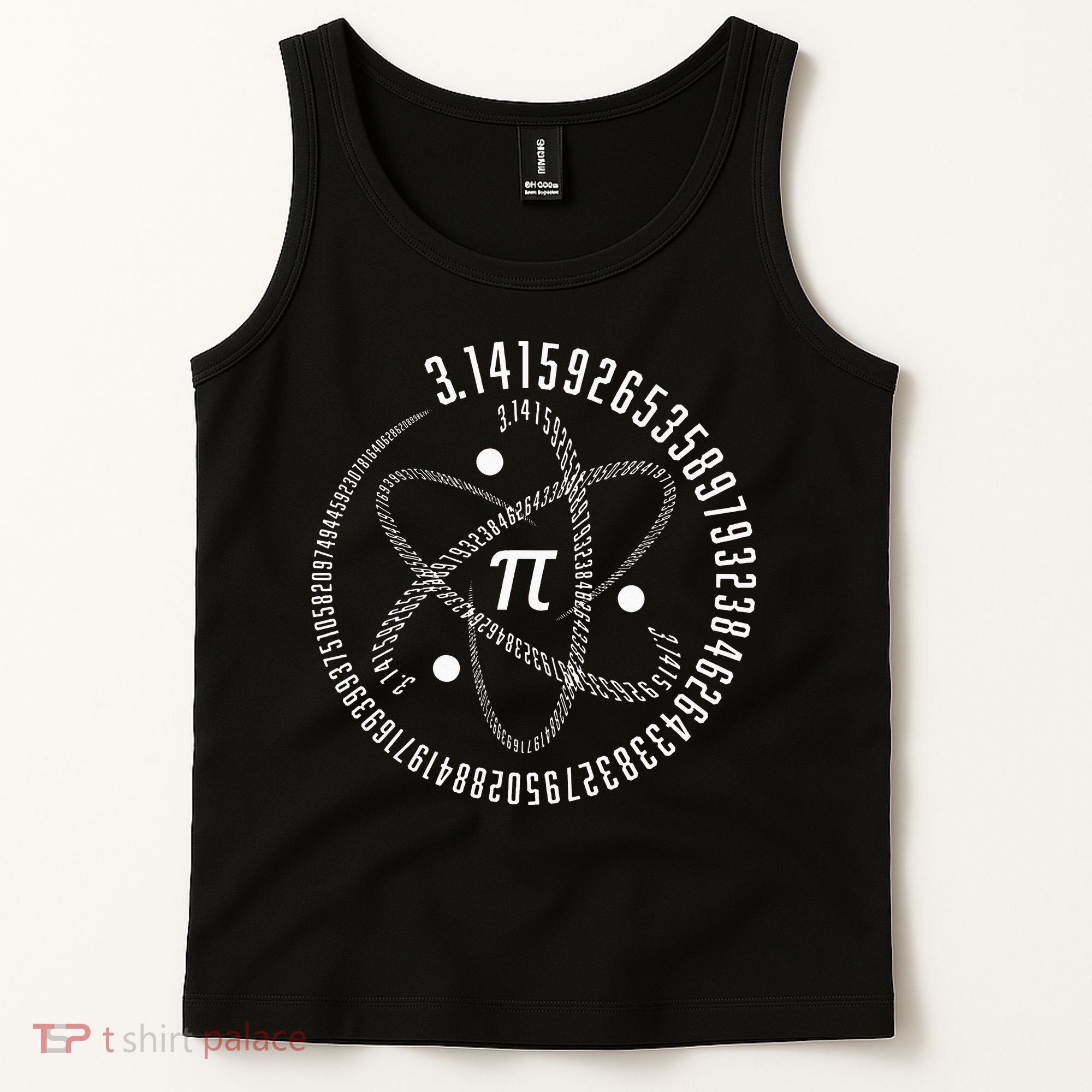 Atom Pi Math Science STEM Gift 3.14 Pi Day Tank Top