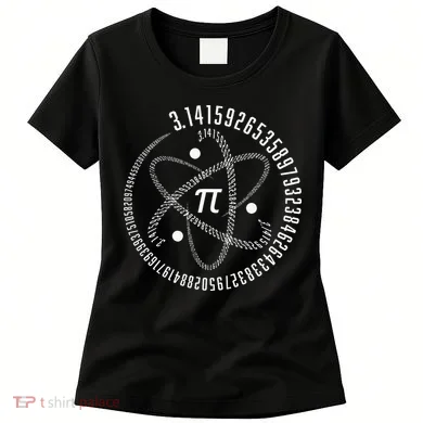 Atom Pi Math Science STEM Gift 3.14 Pi Day Women's T-Shirt