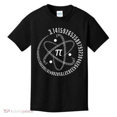 Atom Pi Math Science STEM Gift 3.14 Pi Day Kids T-Shirt