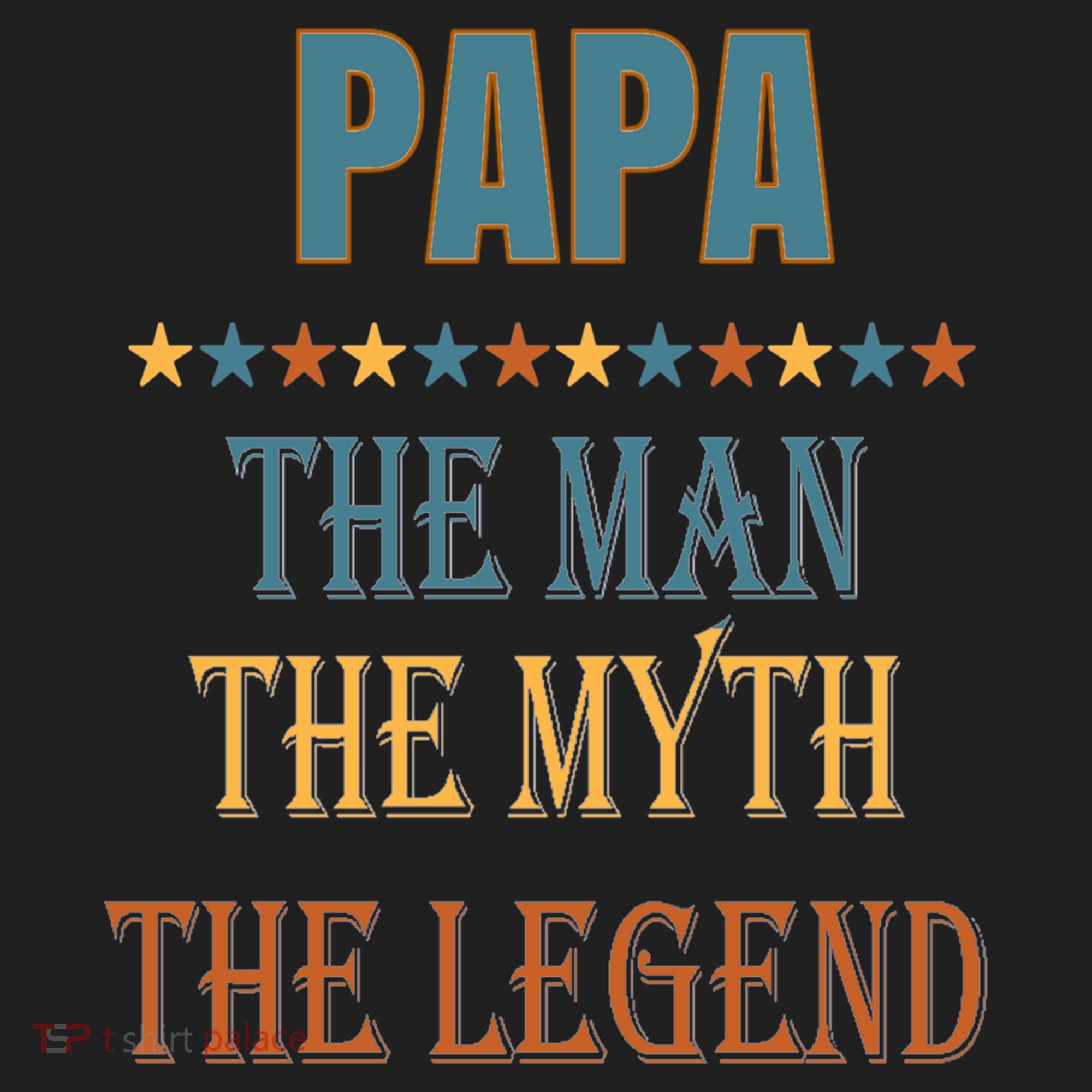Affordable Papa Myth Legend Funny Gift For Grandparents Cute Gift Beanie