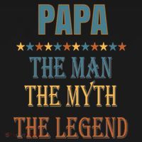 Affordable Papa Myth Legend Funny Gift For Grandparents Cute Gift Pajama Set thumb 2