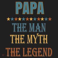 Affordable Papa Myth Legend Funny Gift For Grandparents Cute Gift Hat thumb 2