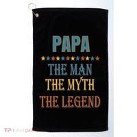 Affordable Papa Myth Legend Funny Gift For Grandparents Cute Gift Golf Towel thumb 0