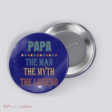 Affordable Papa Myth Legend Funny Gift For Grandparents Cute Gift Button