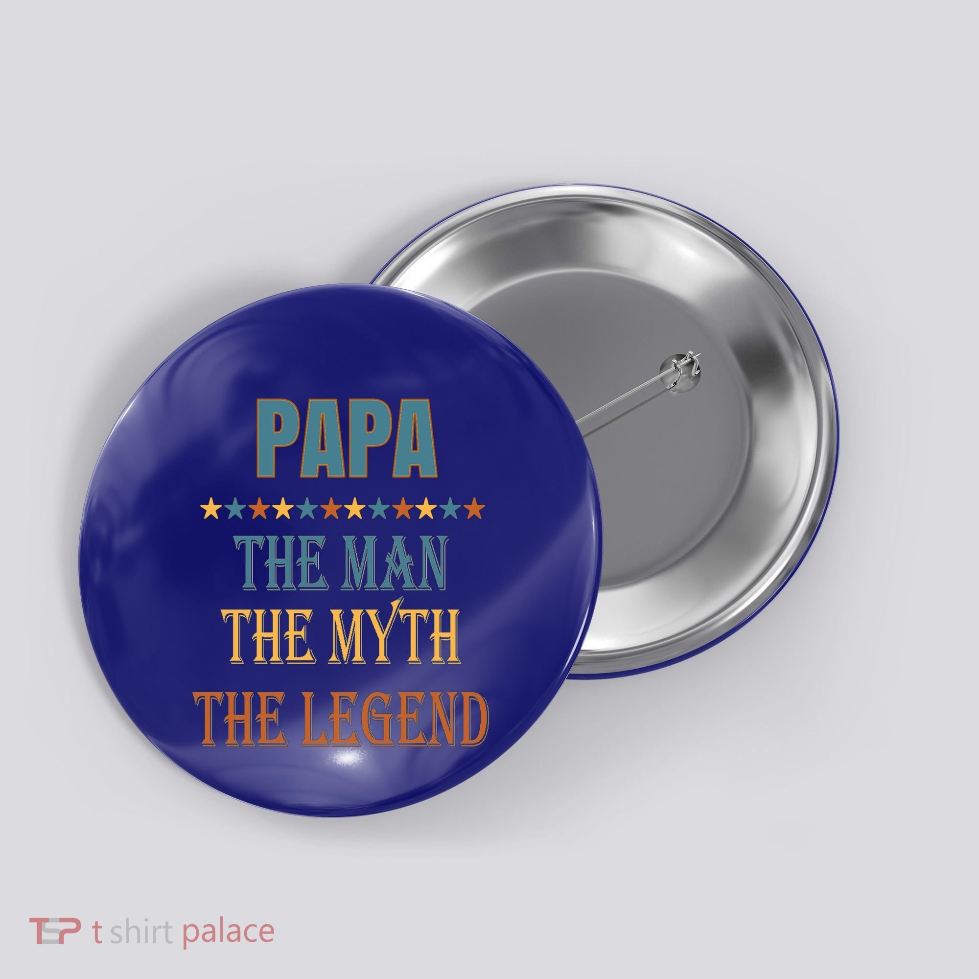Affordable Papa Myth Legend Funny Gift For Grandparents Cute Gift Button