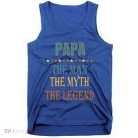 Affordable Papa Myth Legend Funny Gift For Grandparents Cute Gift Tank Top thumb 0