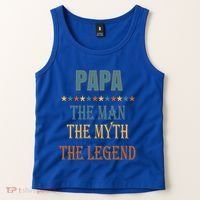 Affordable Papa Myth Legend Funny Gift For Grandparents Cute Gift Tank Top thumb 2