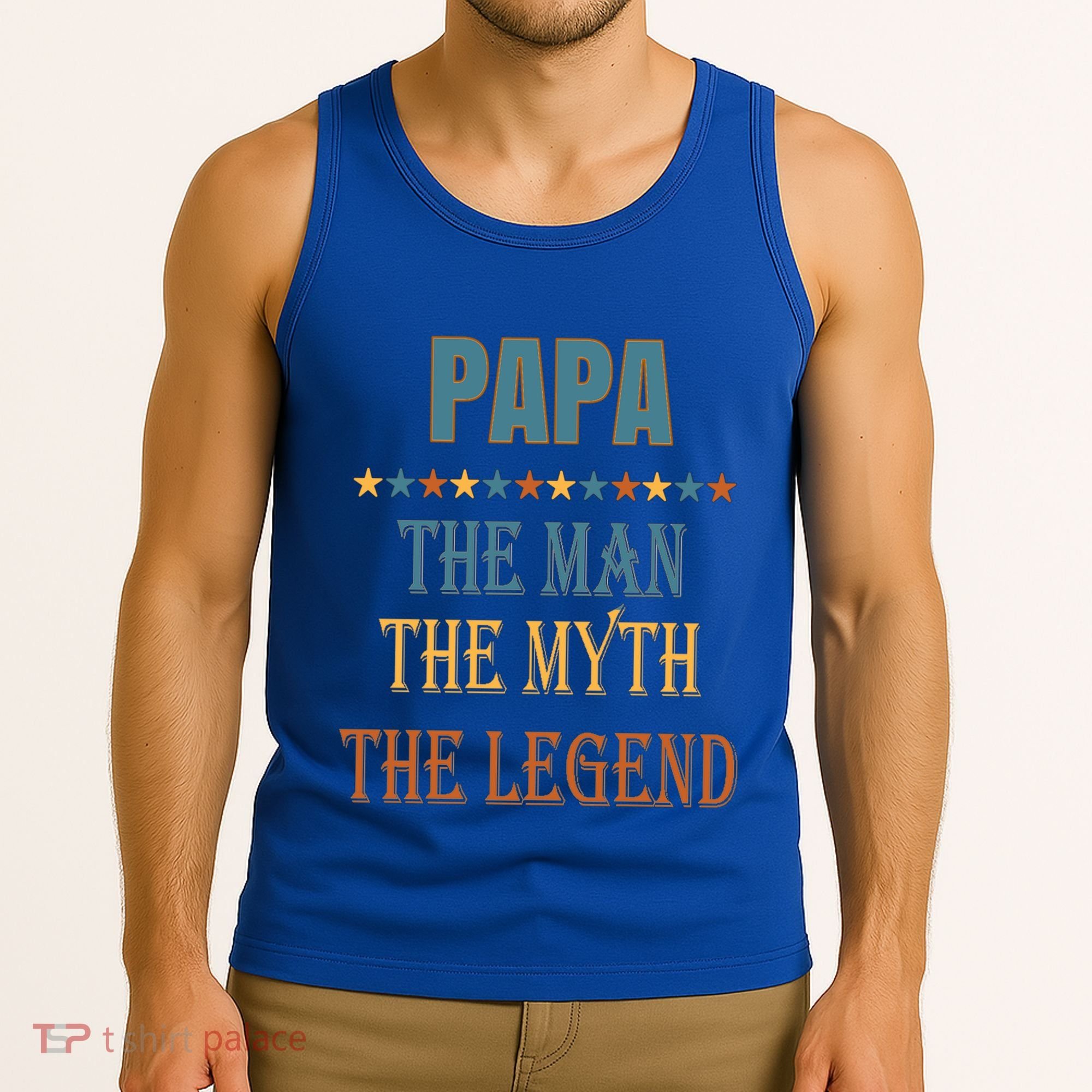 Affordable Papa Myth Legend Funny Gift For Grandparents Cute Gift Tank Top