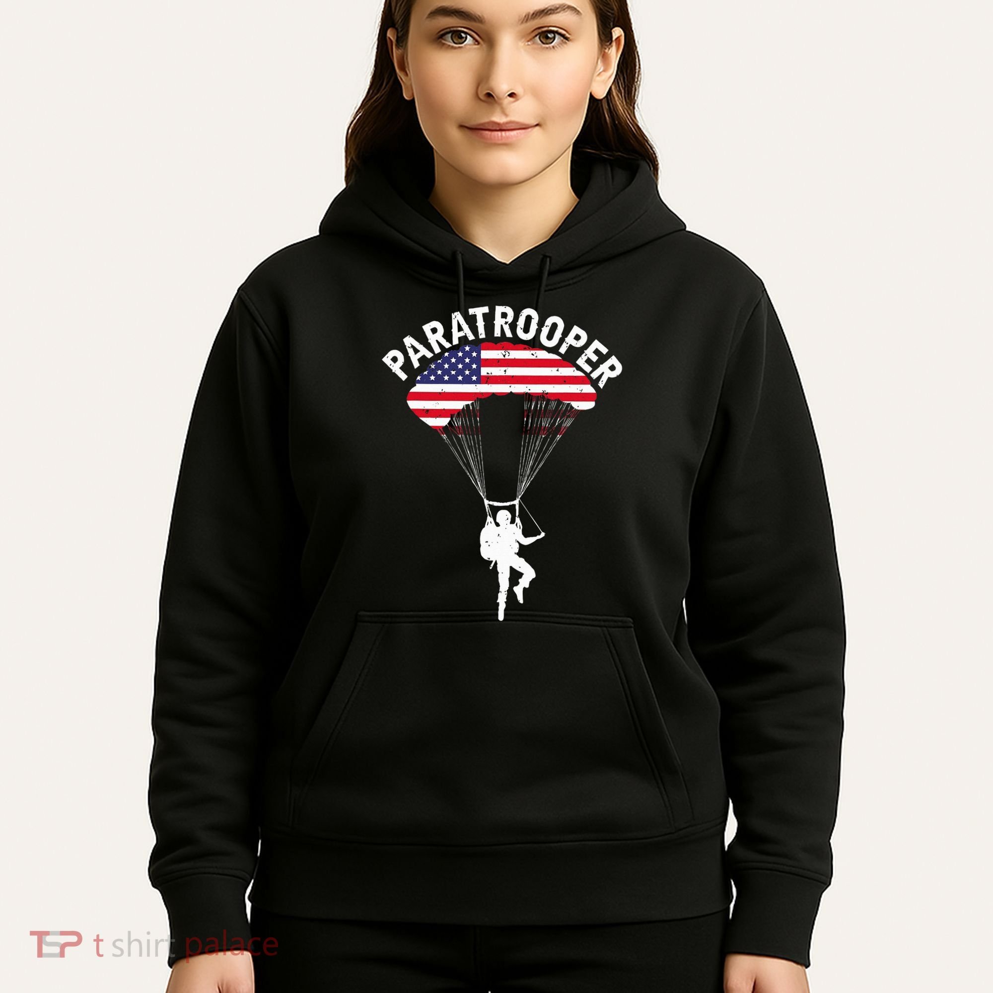 Airborne Paratrooper Military Soldier Army Parachute Hoodie