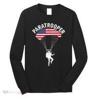 Airborne Paratrooper Military Soldier Army Parachute Long Sleeve Shirt thumb 0