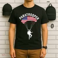 Airborne Paratrooper Military Soldier Army Parachute T-Shirt thumb 6
