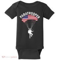 Airborne Paratrooper Military Soldier Army Parachute Baby Bodysuit thumb 0