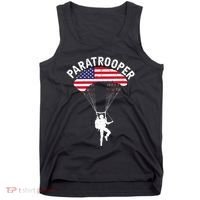 Airborne Paratrooper Military Soldier Army Parachute Tank Top thumb 0