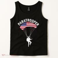 Airborne Paratrooper Military Soldier Army Parachute Tank Top thumb 2